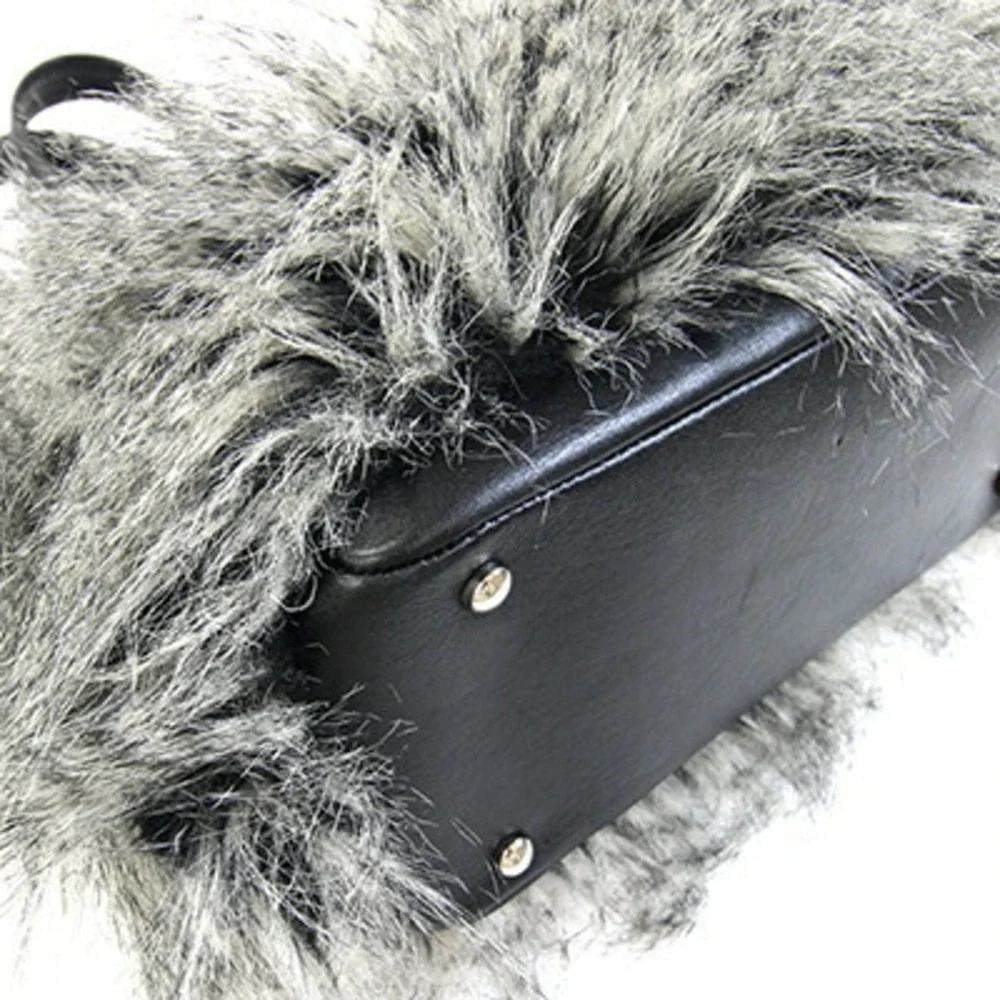 CHANEL Black Leather Logo Shoulder Bag